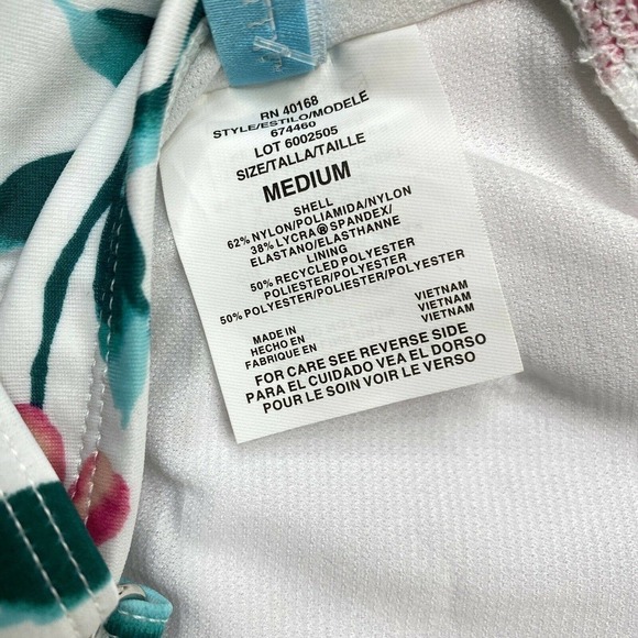 NWT Beach Betty Ruffle Strap Floral Bikini Top - Picture 6 of 8